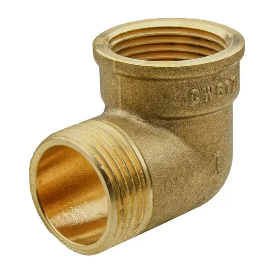 Joelho  1/2" M/F 90º LATÃO ROSCADO