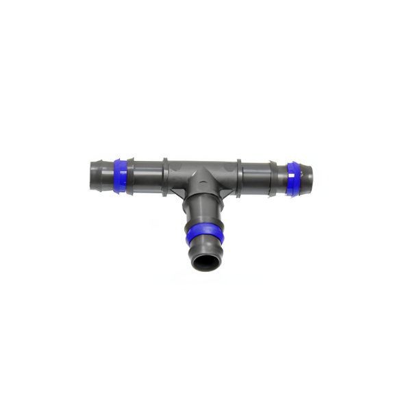 Tê canelado com anel fixação 16 X 16 X 16 mm