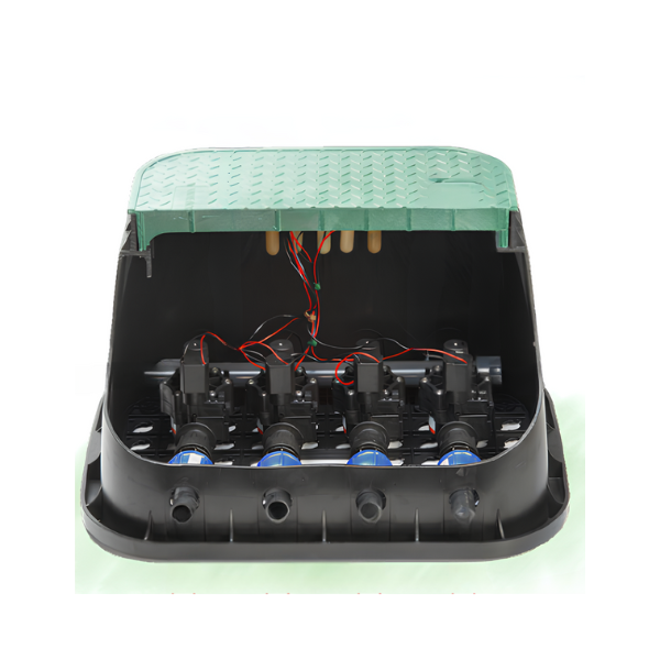 Kit coletor + 4 eletroválvulas RL 9 V para caixa 12" BZW
