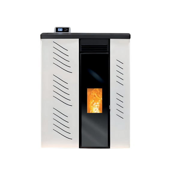 Slim Cristal Salamandra 10kw Pellets Metlor Branca