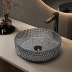 Turin lavatório Pousar vidro Cinza