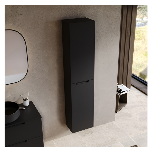 Coluna LOFTY Suspensa 35 cm Negro Mate c/ puxador Negro