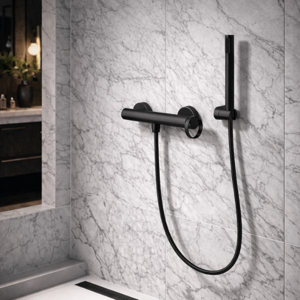 Marselha Monocomando Base de Duche  Preto