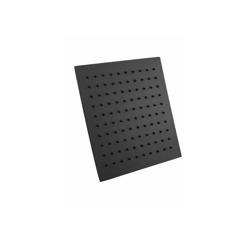 Chuveiro de Teto 20 x 20 Quadrado Preto Aidia