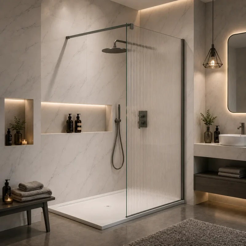 Pádua Painel duche Gun Metal