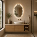 Alba Espelho LED Oval Touch com Desembaciador